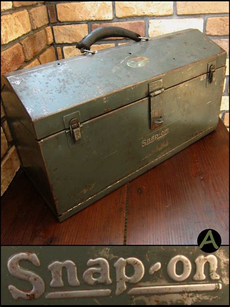 old fashioned metal tool box|vintage snap on tool boxes.